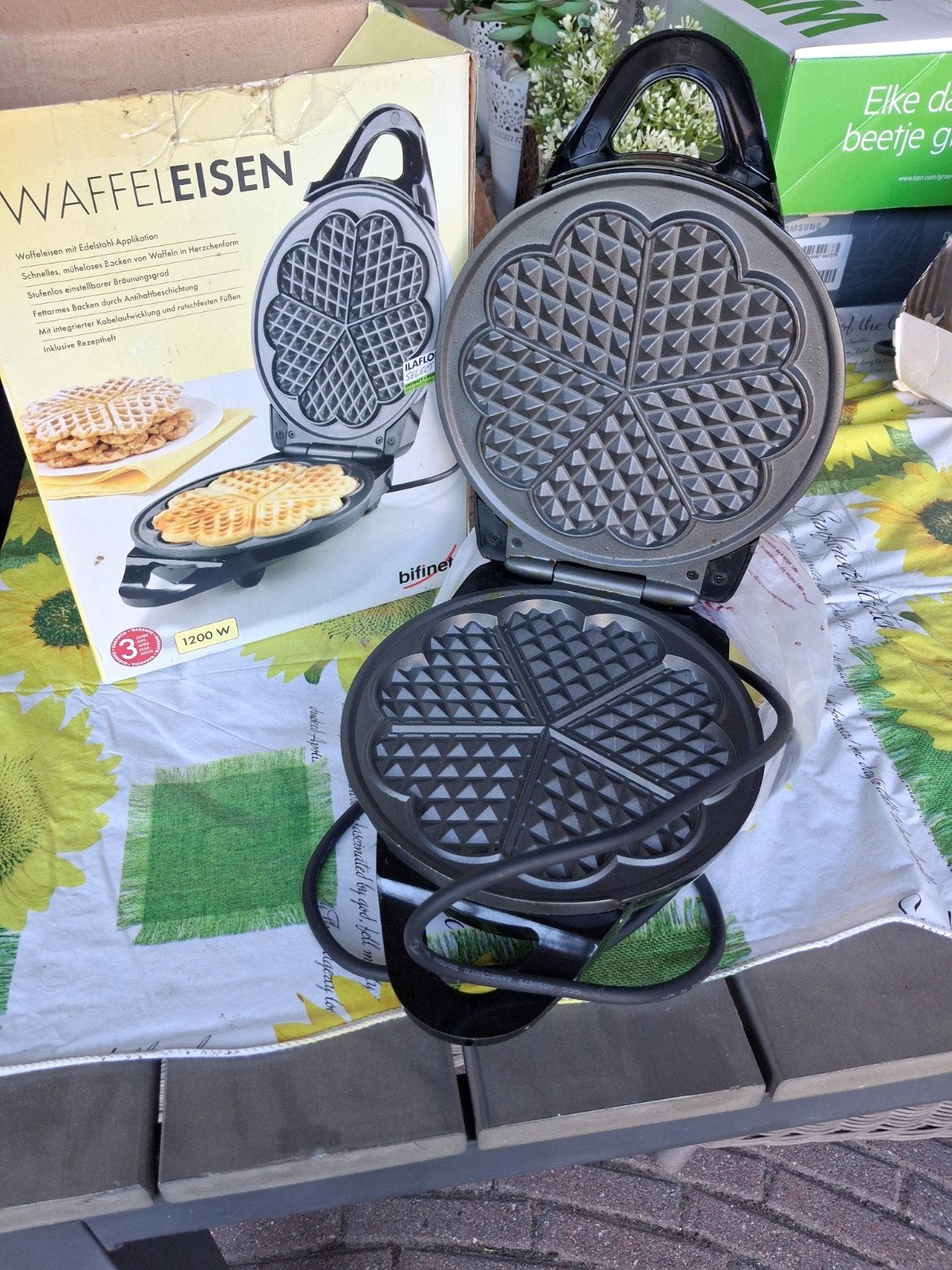 mooi wafelijzer, Ophalen, Zo goed als nieuw