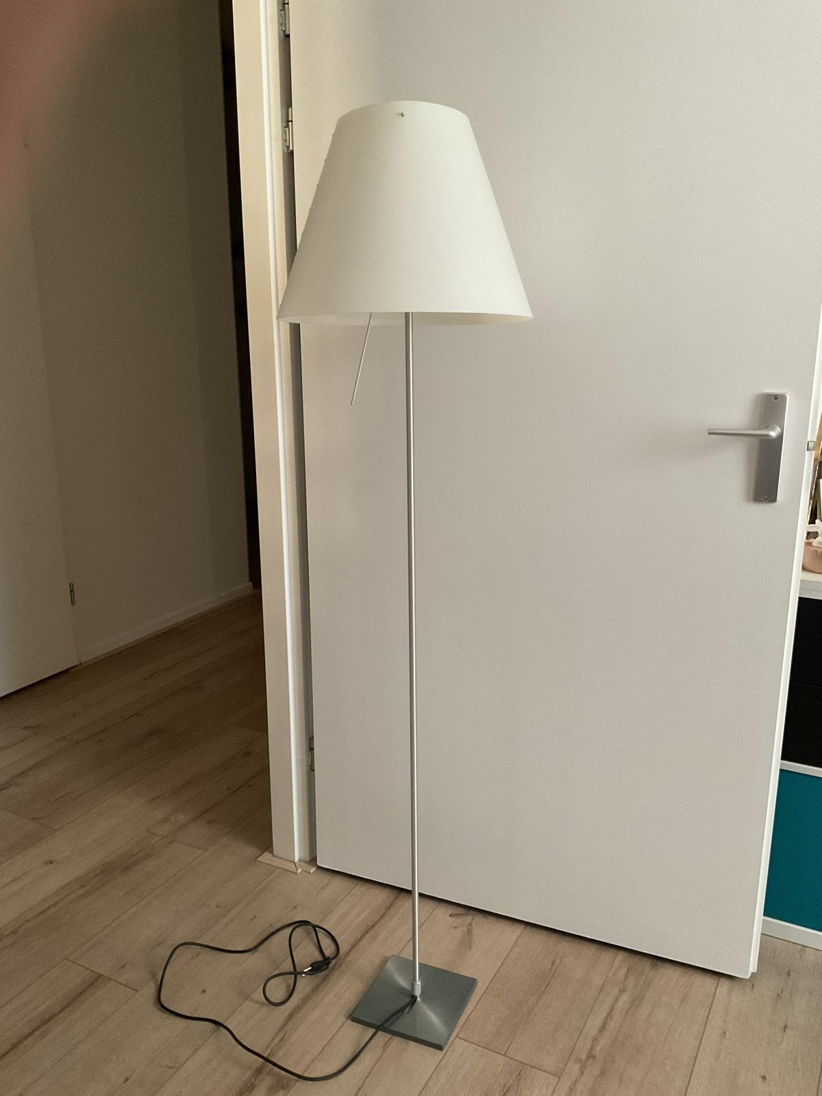 Luceplan Costanza Vloerlamp - Wit, Huis en Inrichting, Ophalen, Gebruikt, Textiel, E27 (groot)