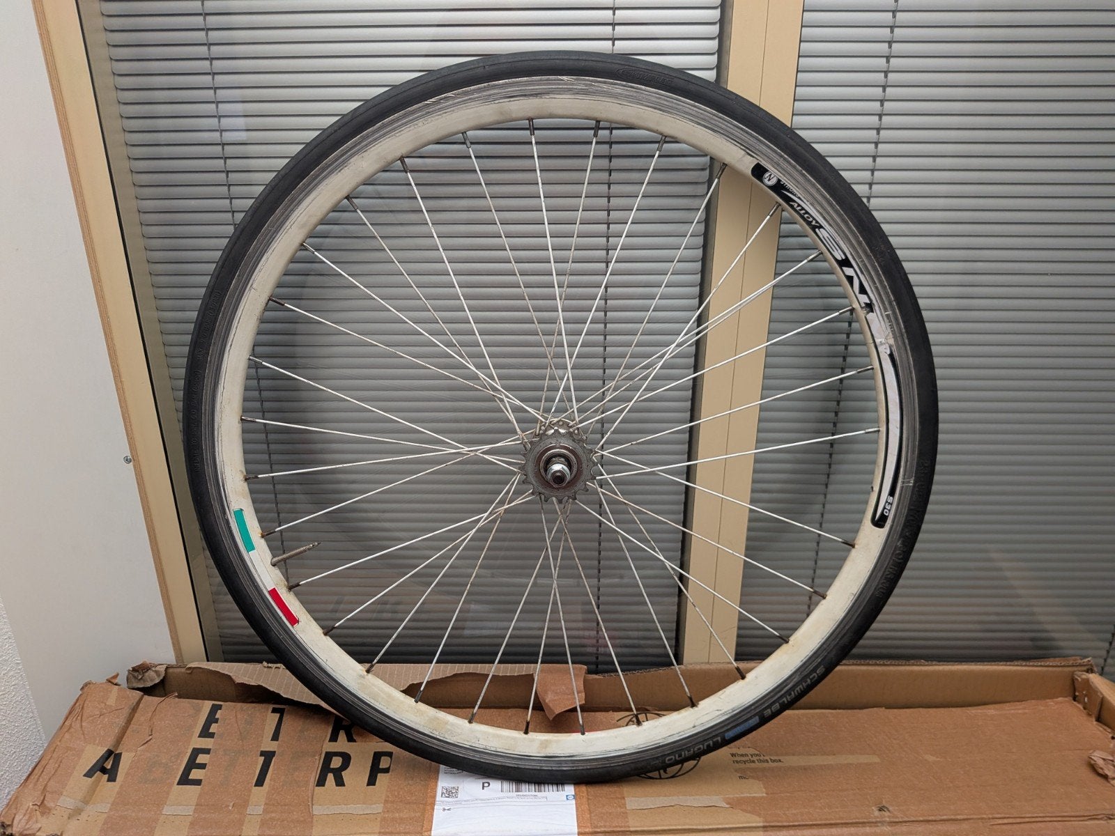 Achterwiel flipflop naaf, Ophalen, Racefiets, Wiel, Aluminium