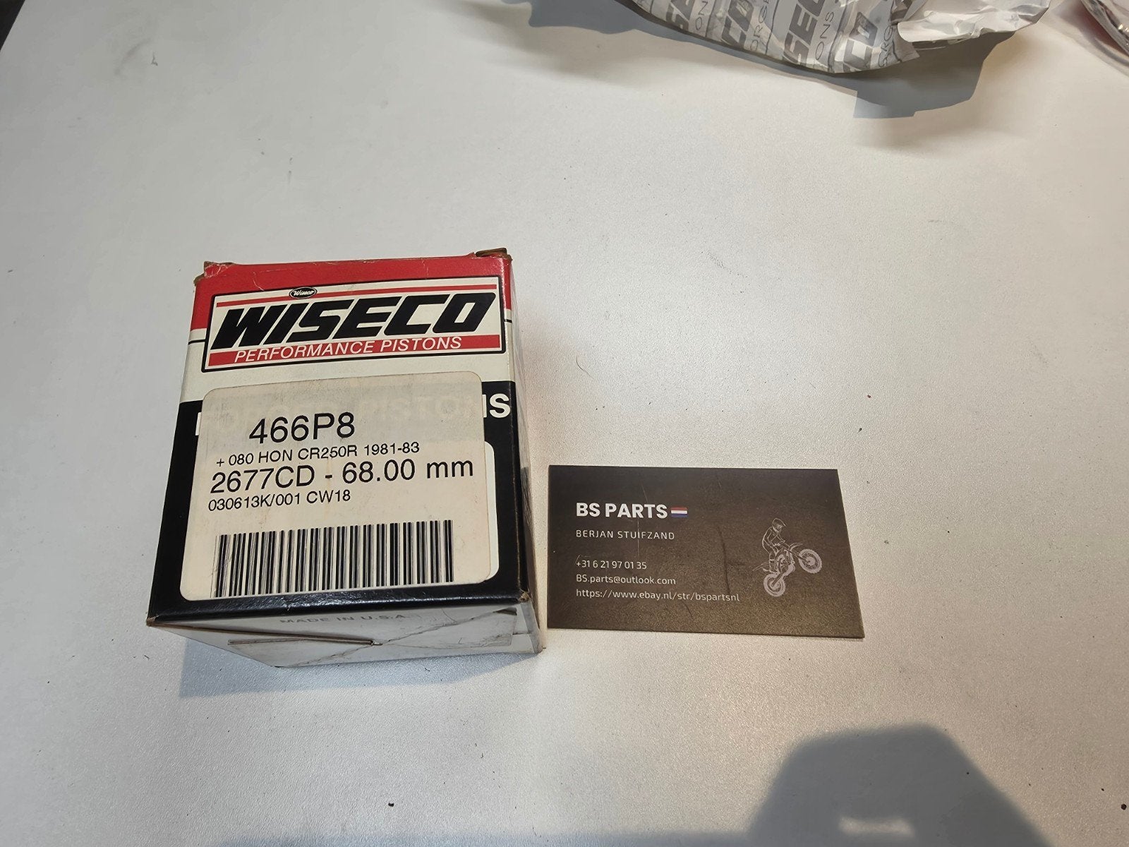 Honda CR 250 1981-1983 Wiseco Zuiger 68mm, Motoren, Ophalen of Verzenden