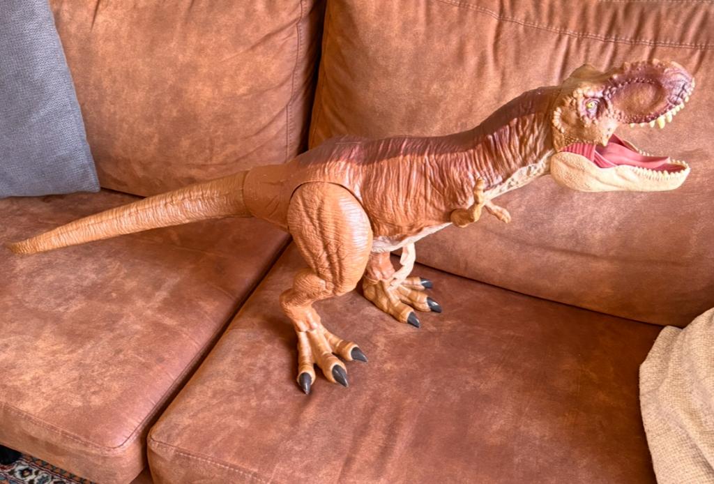 Jurassic World Megagrote Tyrannosaurus Rex 90cm, Ophalen, Gebruikt