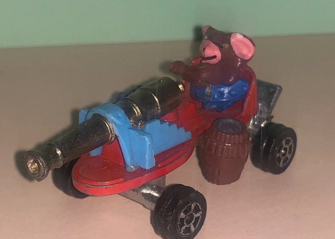 Vintage Tom & Jerry autootje met kanon, Ophalen of Verzenden, Gebruikt