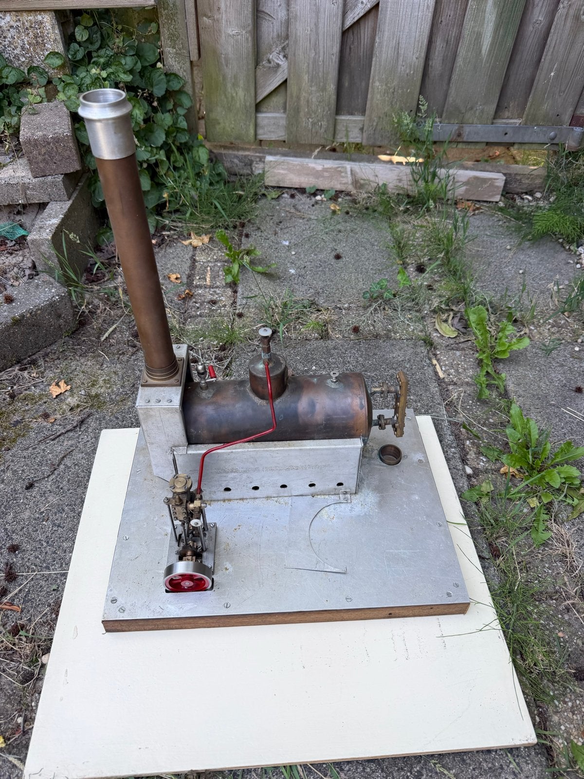 Zelfbouw Stoommachine Model - Uniek en Handgemaakt, Hobby en Vrije tijd, Gebruikt, Ophalen, Overige merken, Groter dan 1:32