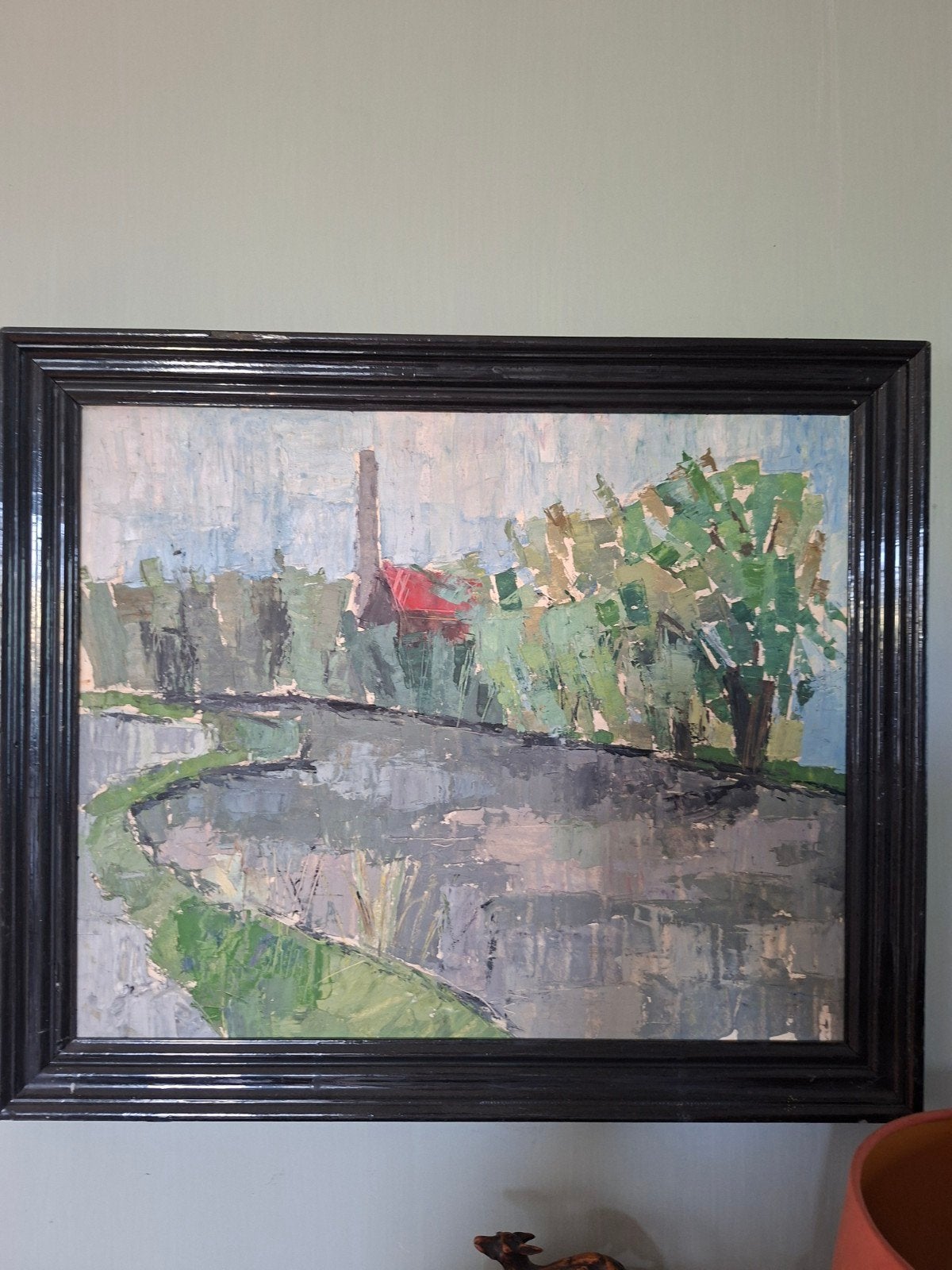Prachtig sfeervol schilderij , mooie tinten ., Verzenden