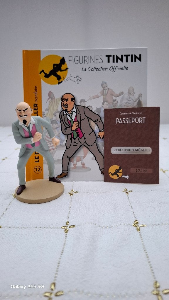 Beeldje Kuifje Tintin nr. 12, Ophalen of Verzenden, Kuifje, Zo goed als nieuw, Beeldje of Figuurtje