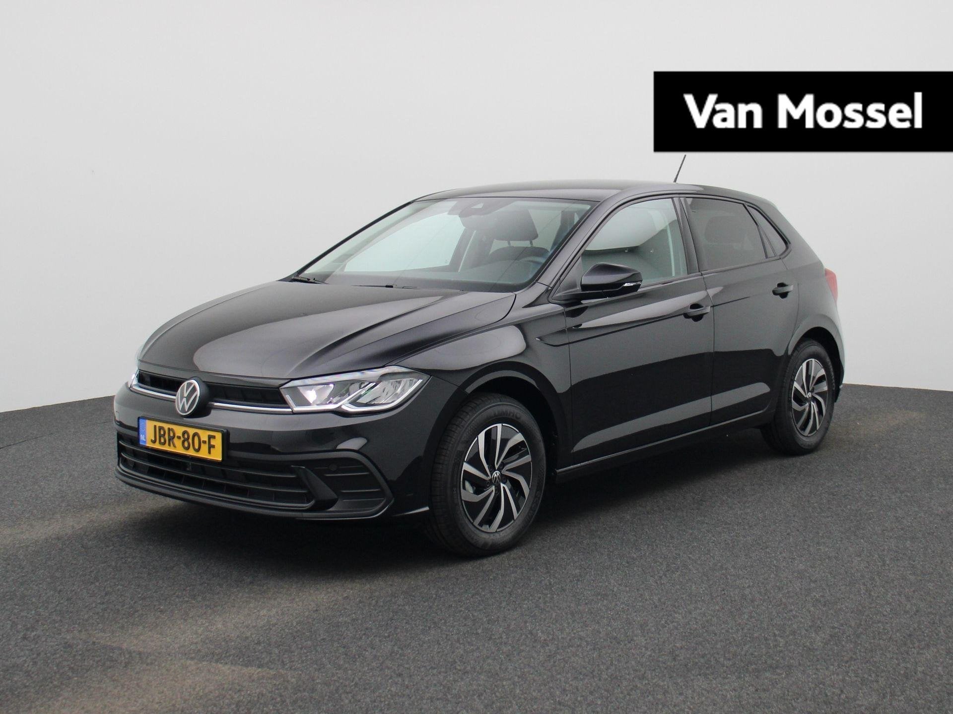 Volkswagen Polo 1.0 TSI Life Edition | Draadloze Apple Carpl, 12 maanden, Stof, 1073 kg, Zwart