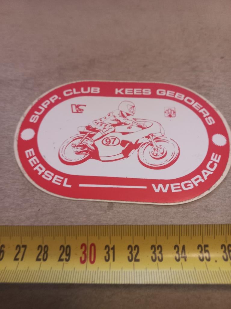 Supp club kees geboerd eersel wegrace, Ophalen of Verzenden, Zo goed als nieuw