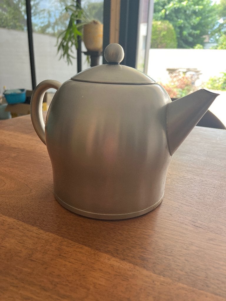 Dubbelwandige theepot van roestvrij staal - Brodeme Minuet, Huis en Inrichting, Keuken | Servies, Ophalen, Gebruikt, Overige merken