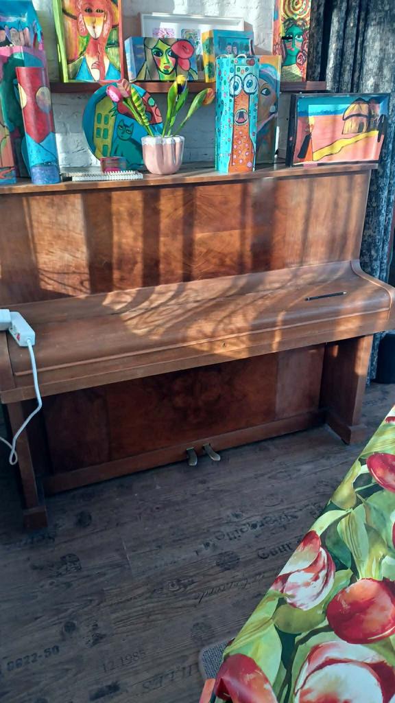 Blüthner Concertpiano - Recent Gestemd!, Muziek en Instrumenten, Piano's, Gebruikt, Piano, Bruin, Ophalen