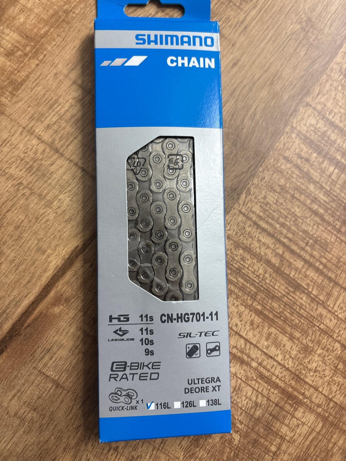 Shimano Ultegra Deore XT 11 speed fietsketting (CN-HG701-11), Fietsen en Brommers, Fietsonderdelen, Ophalen of Verzenden, Nieuw
