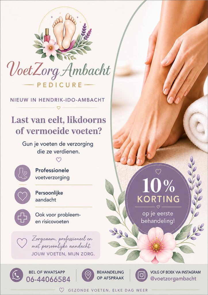 Pedicure op afspraak omgeving Hendrik-Ido-Ambacht, Diensten en Vakmensen, Schoonheidsspecialisten | Overige, Overige