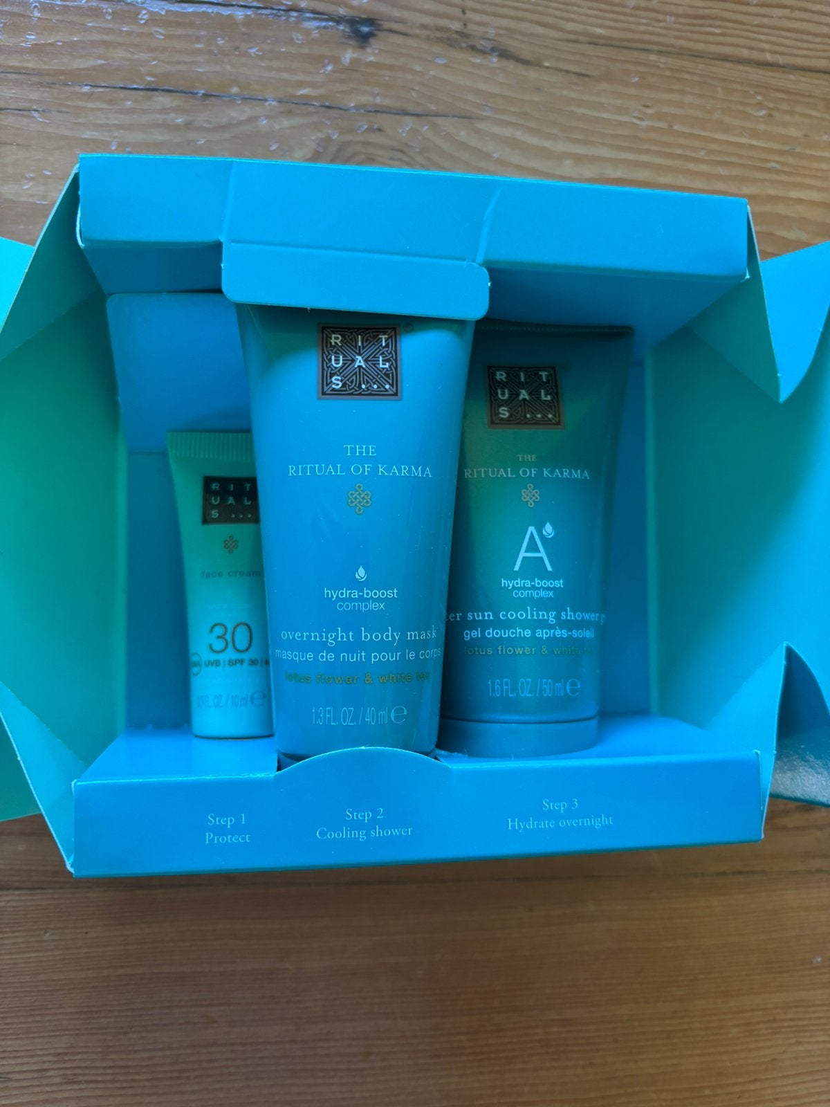 Rituals - ritual of karma - hydrated sunshine, Ophalen of Verzenden, Zo goed als nieuw, Zonnebrand of After Sun