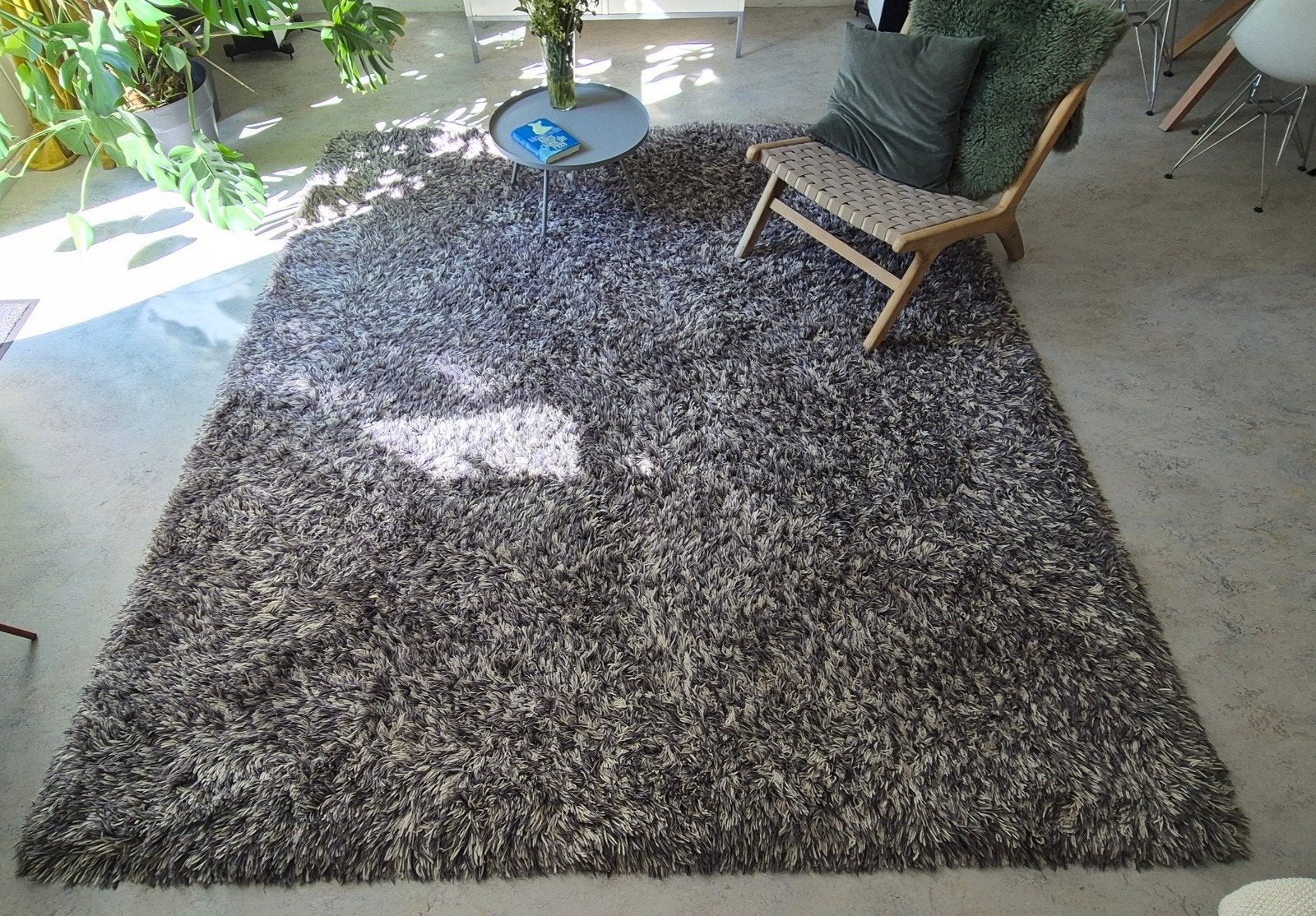 Danska Bravoure Wollen Vloerkleed Grijs Gemêleerd 230x260cm, Ophalen, Gebruikt, 200 cm of meer, 200 cm of meer