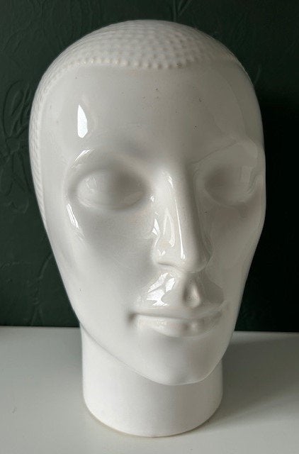 Royal Delft aardewerk mannequin hoofd wit 1970's, Ophalen of Verzenden