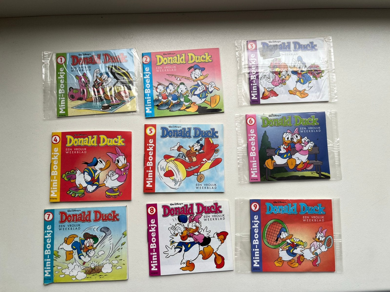Donald Duck mini-boekjes 1 t/m 10, Ophalen of Verzenden, Donald Duck, Gebruikt, Overige typen