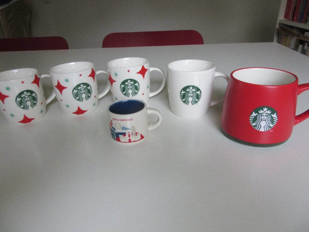 Starbucks beker mok rood logo make it yours at home ster, Overige materialen, Zo goed als nieuw, Overige stijlen, Starbucks