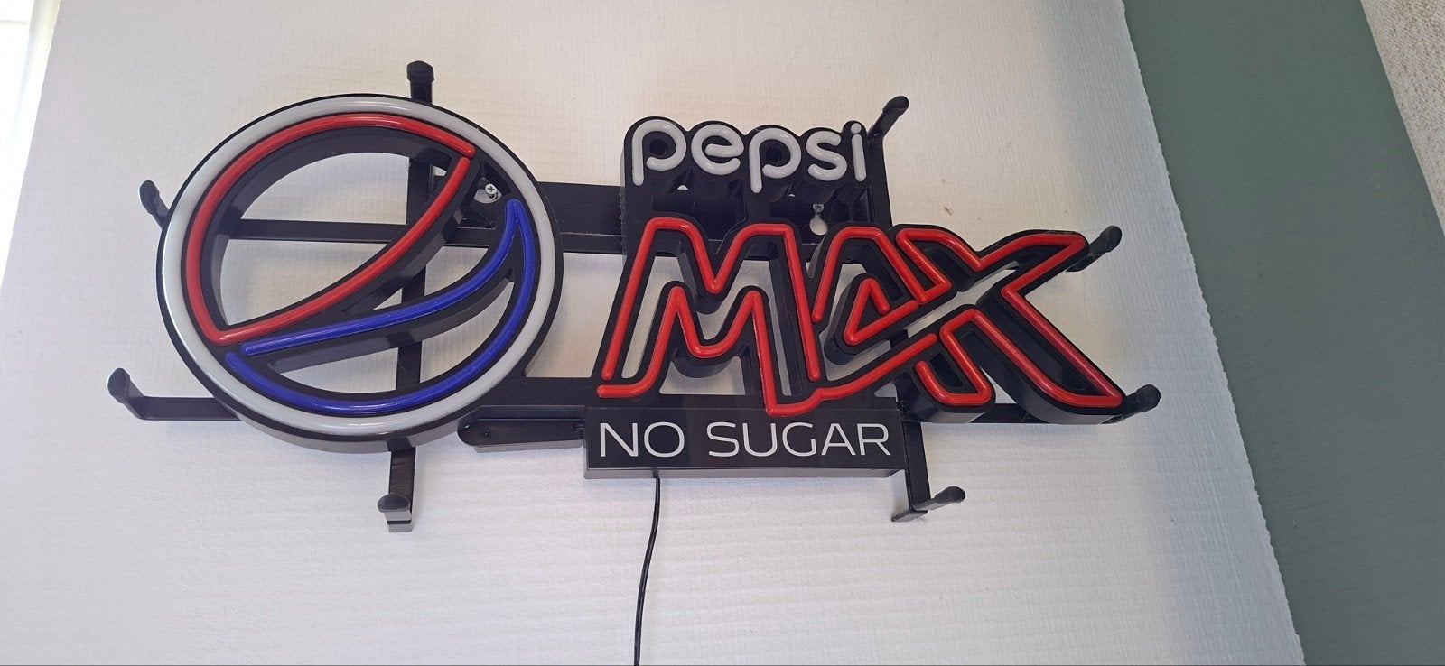 Pepsi Max Reclame Lamp - Unieke Blikvanger voor Verzamelaars, Ophalen, Zo goed als nieuw, Lichtbak of (neon) lamp
