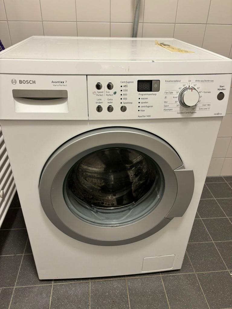 Bosch Wasmachine Avantixx 7 VarioPerfect - 7kg, 1400 toeren, Ophalen, Gebruikt, 85 tot 90 cm, 1200 tot 1600 toeren