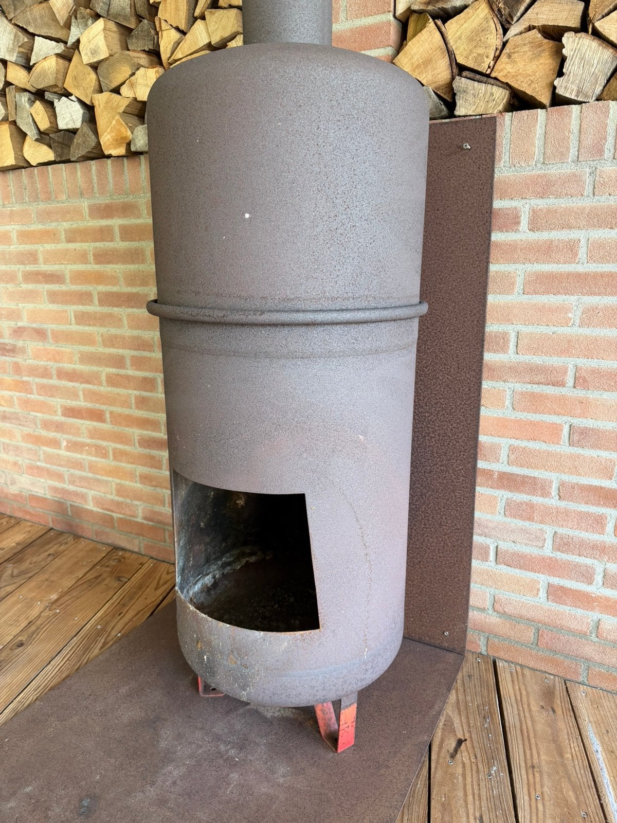 Buitenhaard / buitenkachel / tuinhaard, Tuin en Terras, Tuinhaarden, Ophalen, Gebruikt