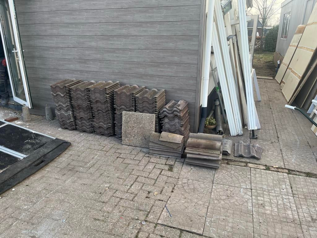 Gebruikte Dakpannen Sneldekkers Neroma - ca. 200 stuks, Gebruikt, Steen of Klei, Ophalen of Verzenden, 15 m² of meer