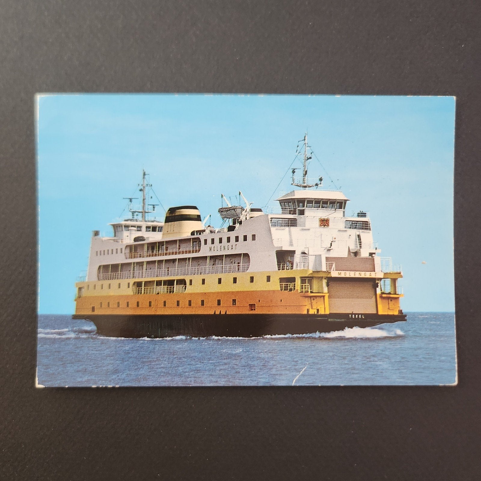 Oude ansichtkaart MS Molengat Texel, Verzenden, Gelopen, Noord-Holland