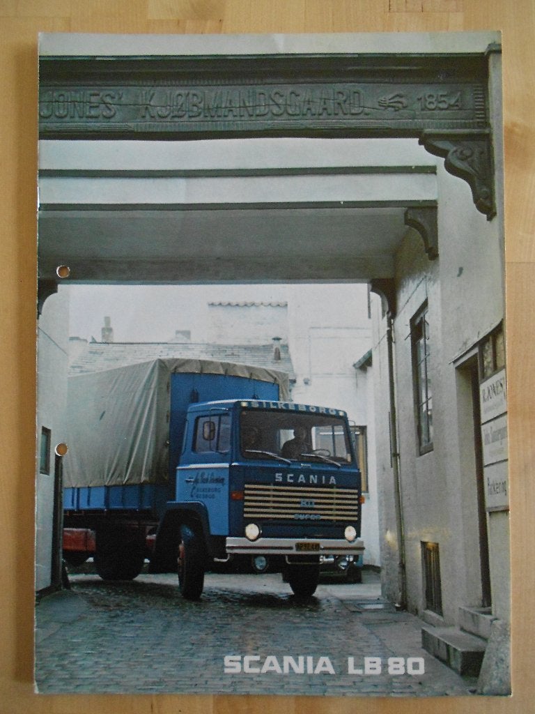 Scania LB 80 Brochure 1972 – LB80 Front, Ophalen of Verzenden, Zo goed als nieuw, Overige merken, Scania