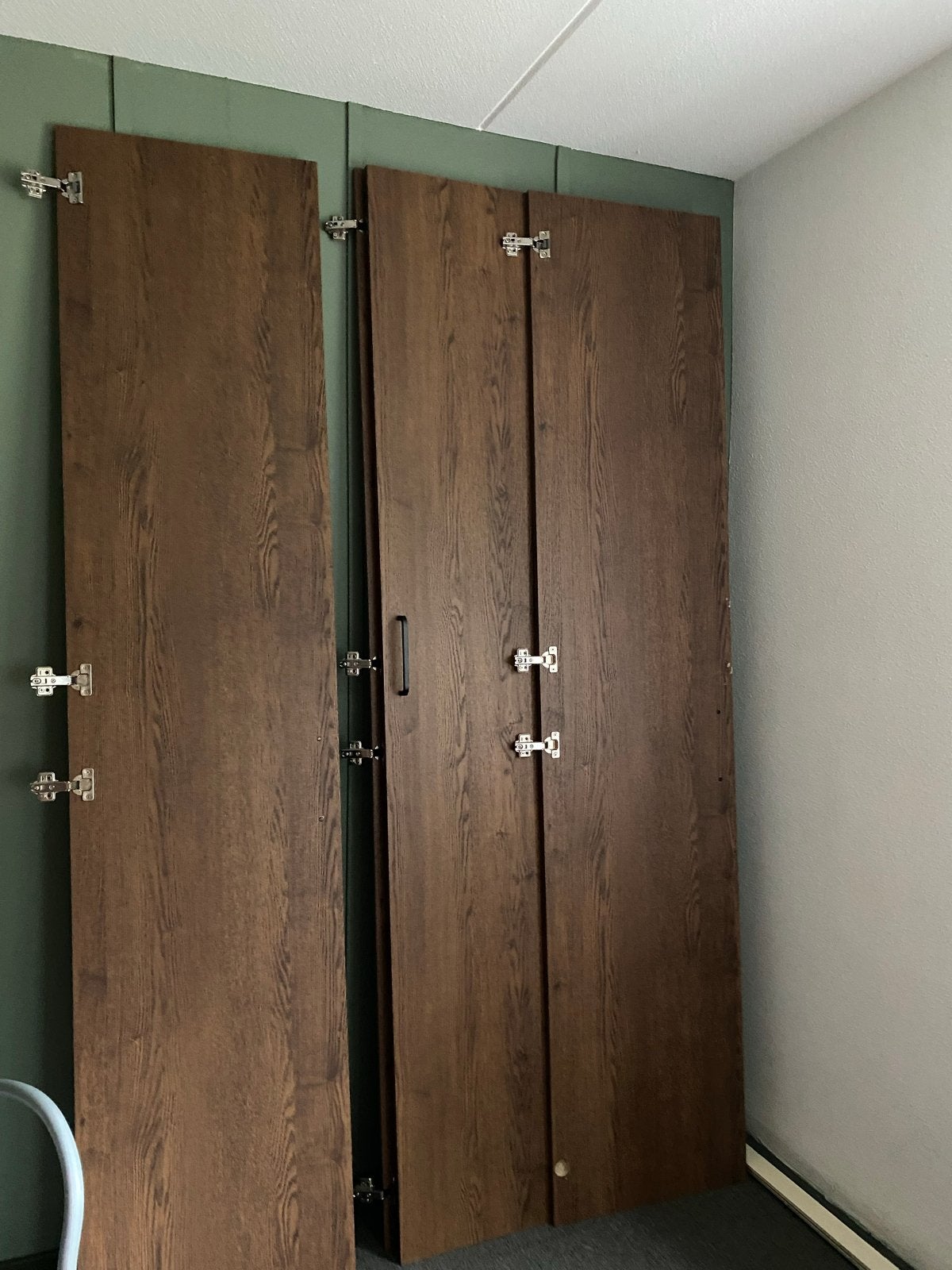 Ikea pax kast deuren donkerbruin, Ophalen, Gebruikt, 200 cm of meer, 50 tot 100 cm