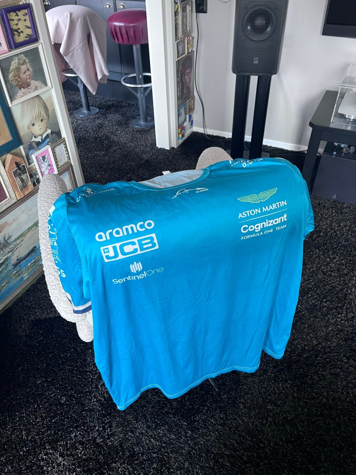 Aston Martin F1 Alonso Shirt - Maat 3XL, Ophalen of Verzenden, Zo goed als nieuw, Overige maten, Groen