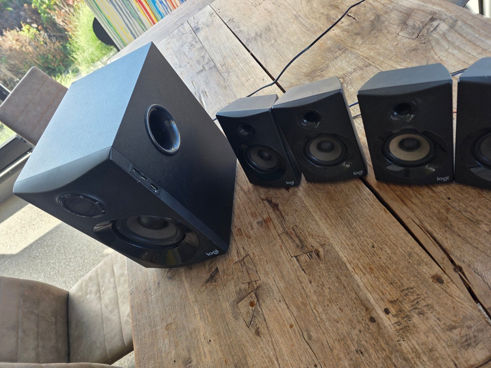 Logitech 5.1 Luidsprekerset Zwart - Uitstekende Staat, Ophalen, Zo goed als nieuw, Audiokanaal 5.1, Logitech