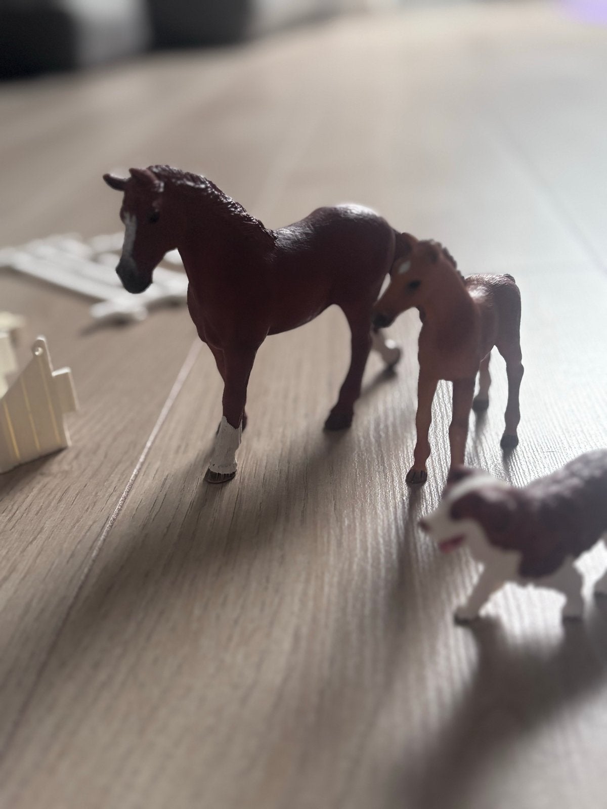 Schleich Horse Club Hannah's Gastpaarden met Hond Set, Ophalen of Verzenden, Zo goed als nieuw, Jongen of Meisje