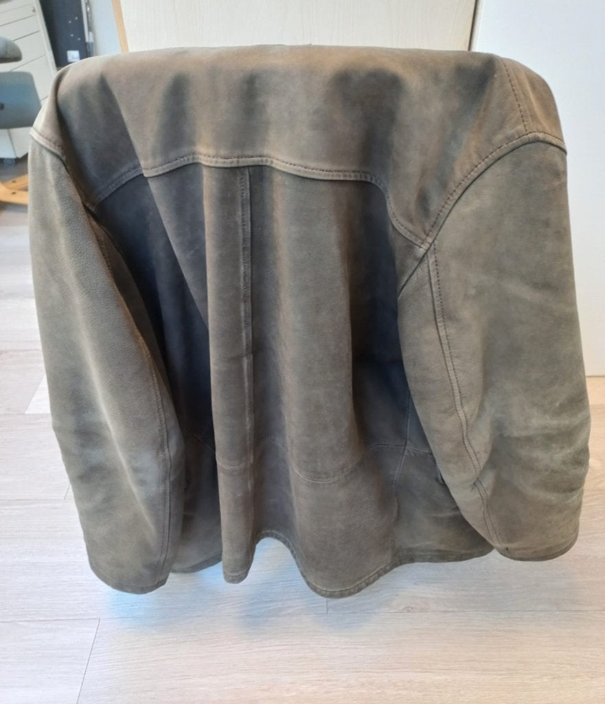 Leren jas, Kleding | Heren, Jassen | Winter, Ophalen of Verzenden, Gedragen, Maat 56/58 (XL), Bruin