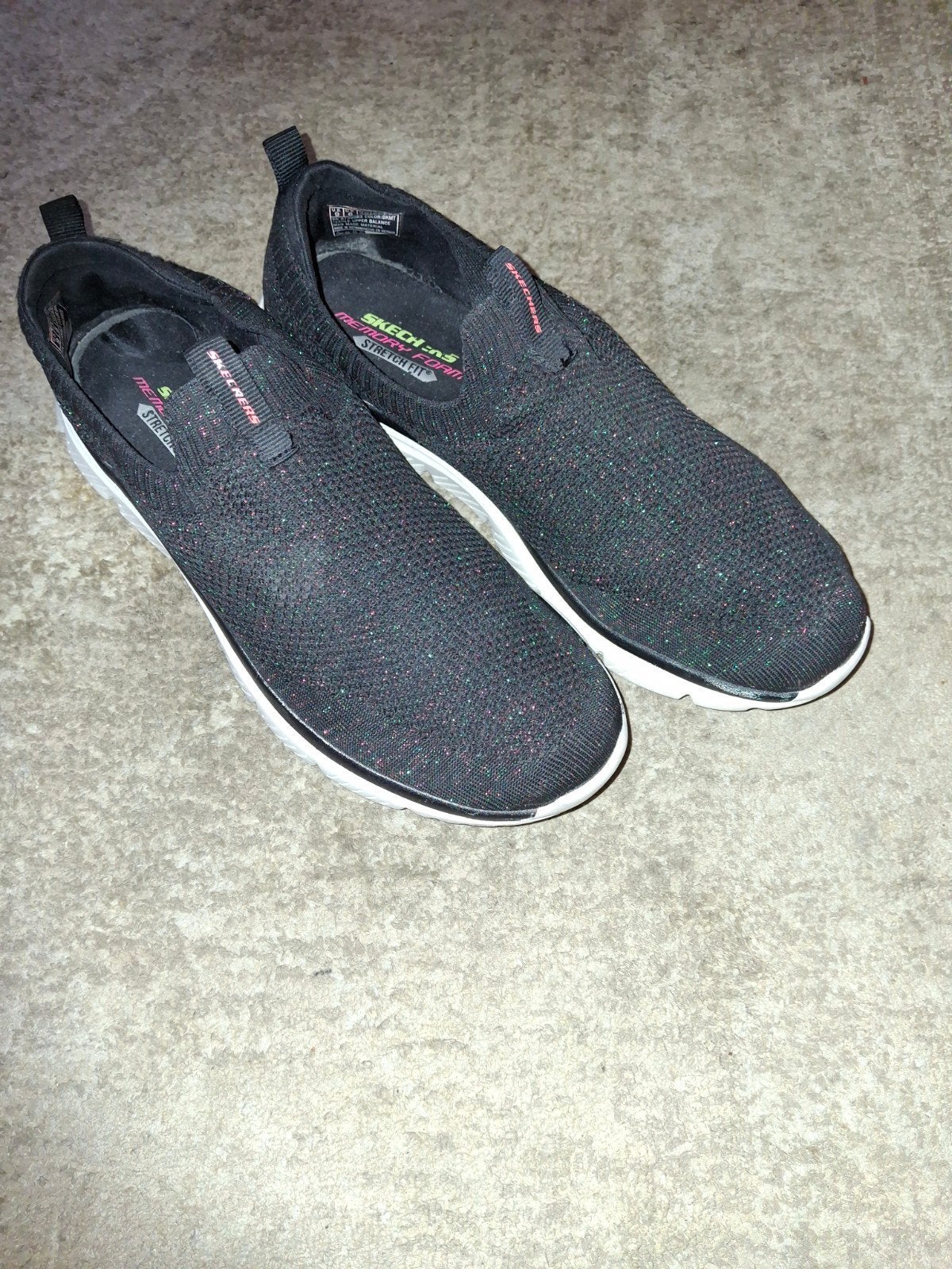 Fijne Skechers instappers maat 39 26cm, Ophalen of Verzenden, Zo goed als nieuw, Zwart, Instappers