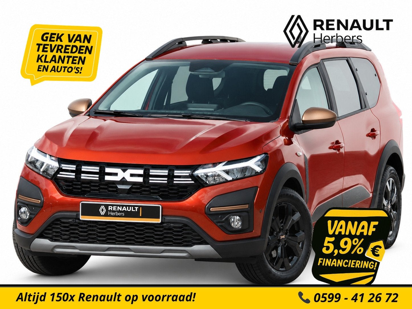 Dacia Jogger 1.0 TCe 100 ECO-G Extreme 7p. LPG G3 / ALLE OPT, Auto's, Voorwielaandrijving, 101 pk, Gebruikt, Bedrijf