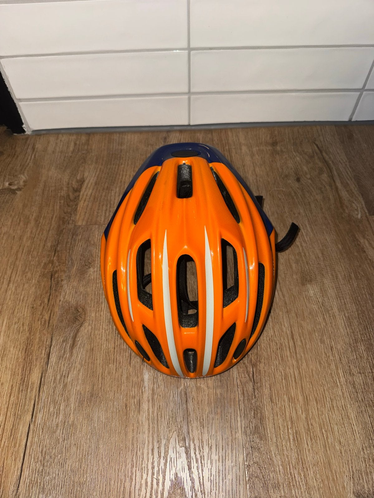 Fietshelm voor kinderen - Oranje/Blauw, Ophalen of Verzenden, Gebruikt, Overige maten, Jongen of Meisje