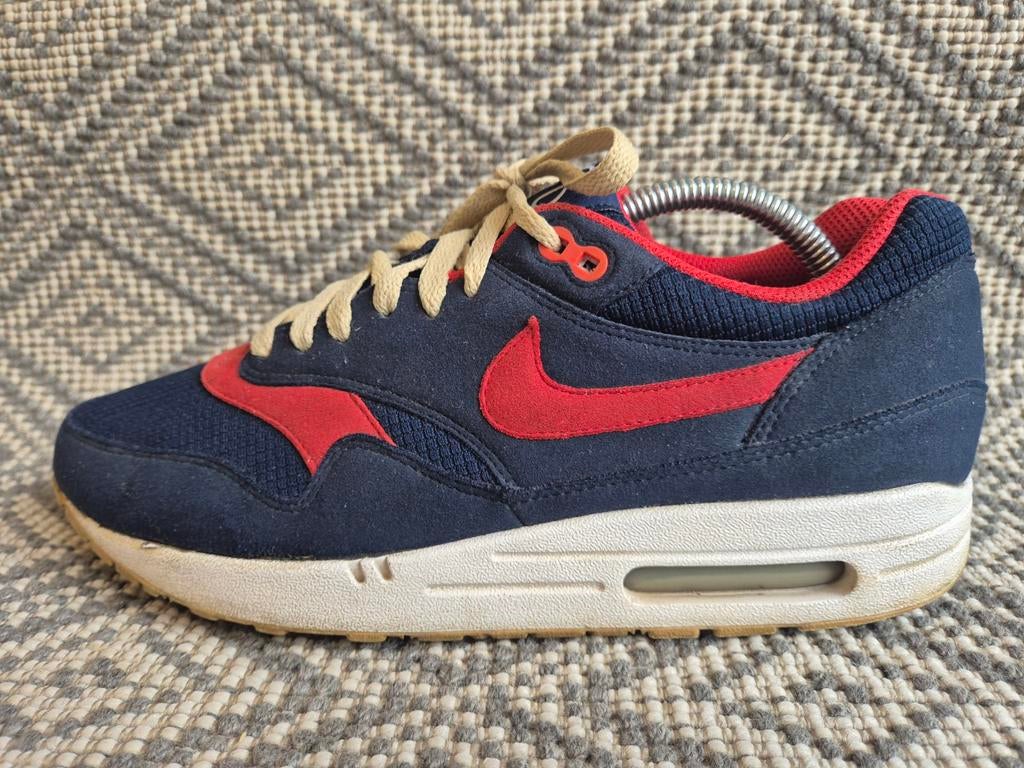 Nike Air Max 1 Omega Pack Obsidian Sport Red 42.5, Overige kleuren, Nike, Ophalen of Verzenden, Sneakers of Gympen