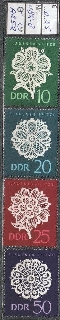 DDR Kantklossen uit Plauen Michel 1185-8 Nr.A252p, Verzenden, DDR, Postfris