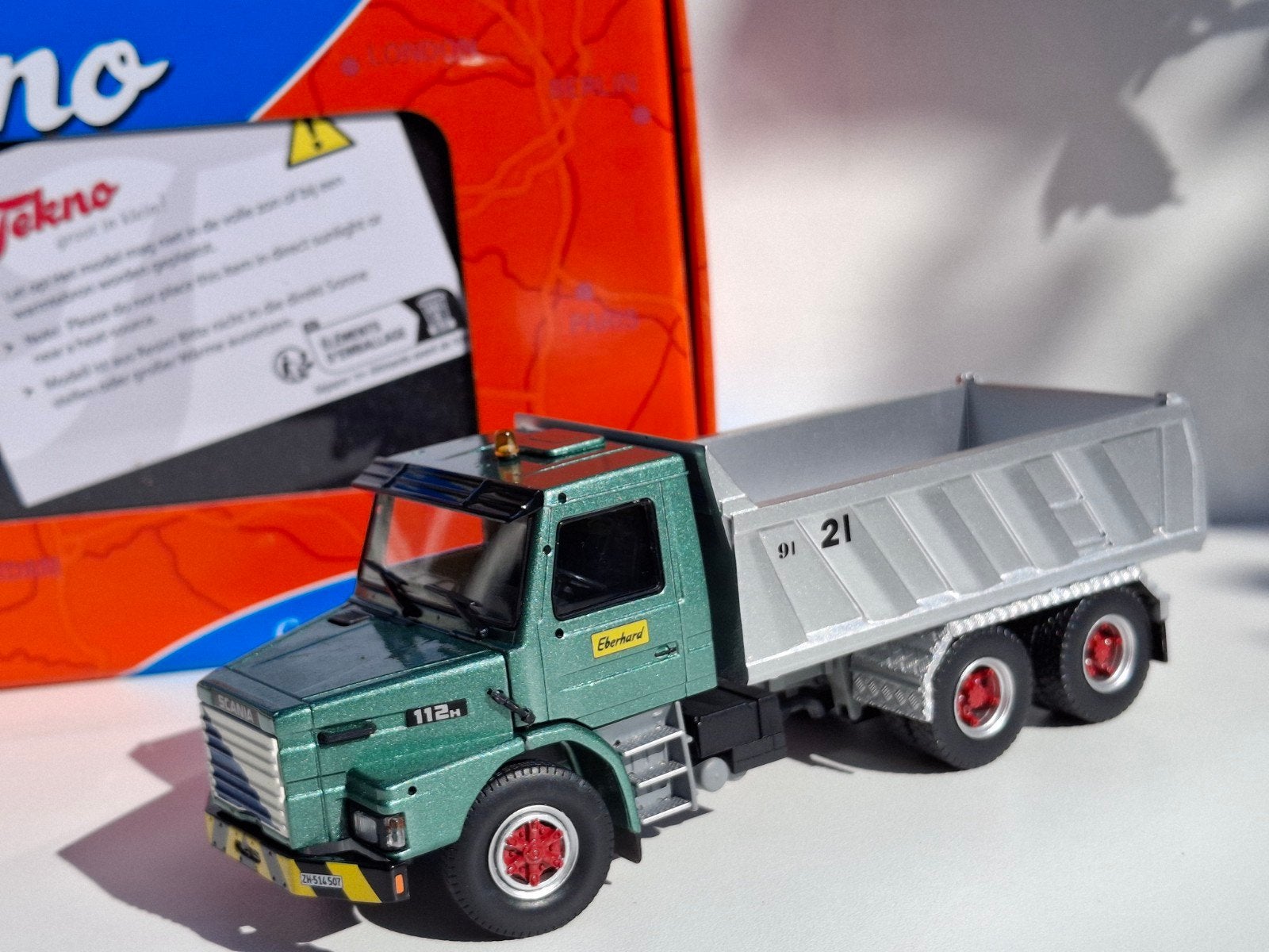 SCANIA 112H EBERHARD CH KIPPER 1:50, Hobby en Vrije tijd, Modelauto's | 1:50, Ophalen of Verzenden, Nieuw, Bus of Vrachtwagen