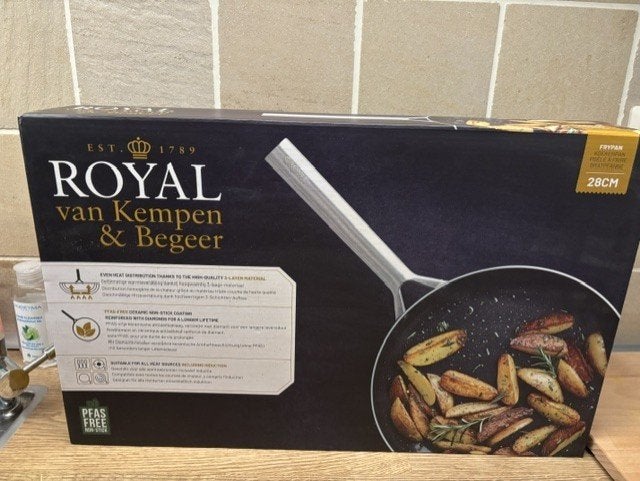 Royal van Kempen & Begeer koekenpan 28 cm nieuw !, Huis en Inrichting, Koekenpan, Nieuw, Ophalen of Verzenden, Rvs