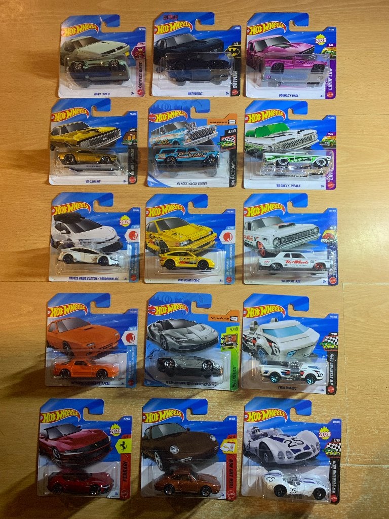 Hot Wheels SET van 15 auto's, Ophalen of Verzenden, Nieuw, Handmatig, Hot Wheels