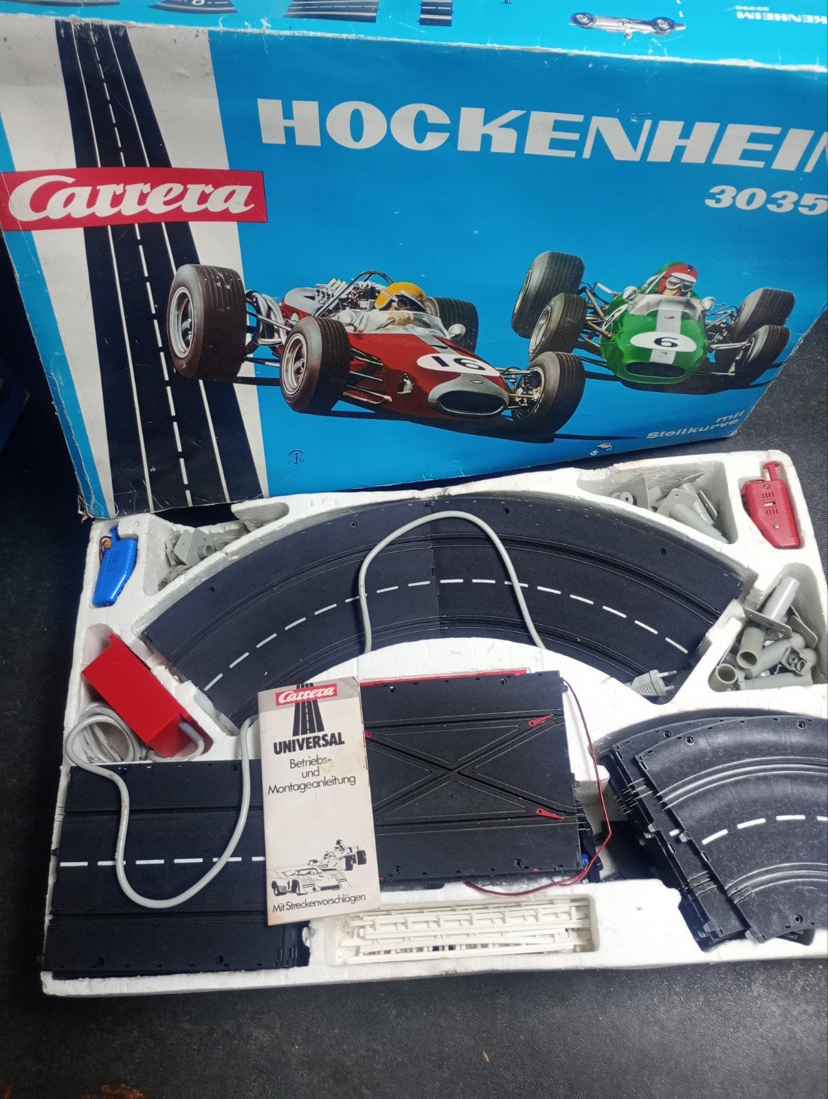 Vintage Carrera Racebaan 2 x Set - Hockenheim & Avus, Ophalen, Gebruikt, Elektrisch, Carrera