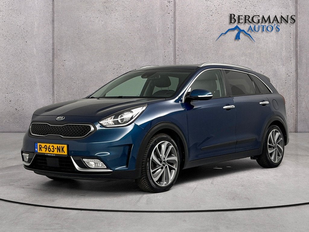Kia Niro - 1.6 GDi Hybrid ExecutiveLine // TREKHAAK // SCHUI, Gebruikt, Blauw, 23 km/l, Leder