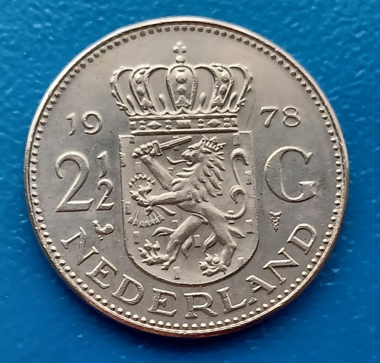 2 1/2 gulden 1978 - Juliana, Verzenden, Koningin Juliana, 2½ gulden, Losse munt