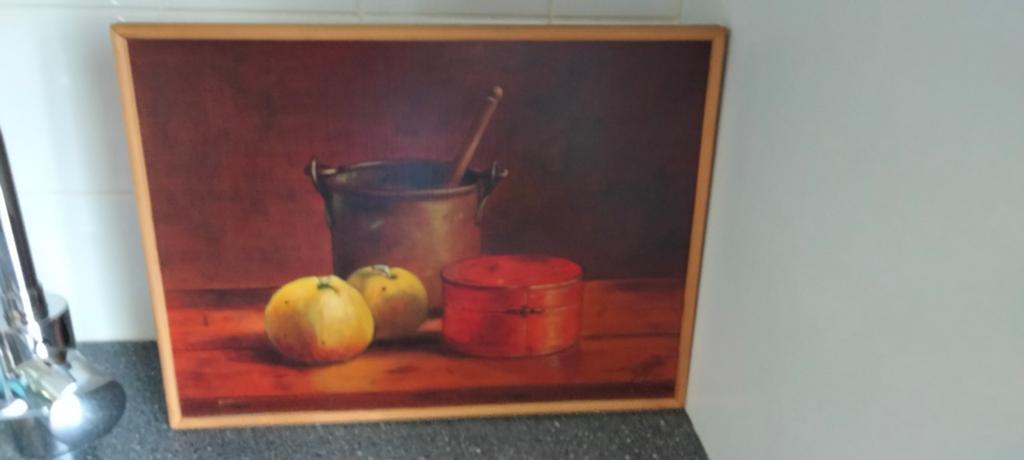 3 Stilleven Olieverf Schilderijen op Paneel, Helmantel Stijl, Ophalen