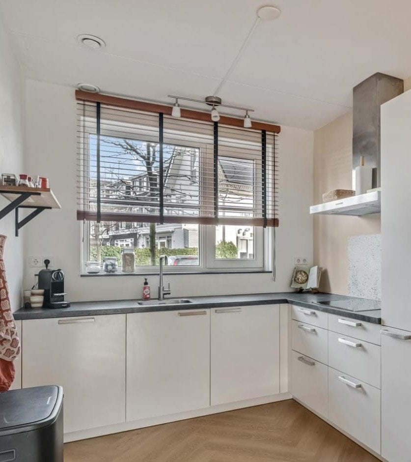 Houten jaloezie, Huis en Inrichting, Ophalen, Jaloezie, Gebruikt, Bruin