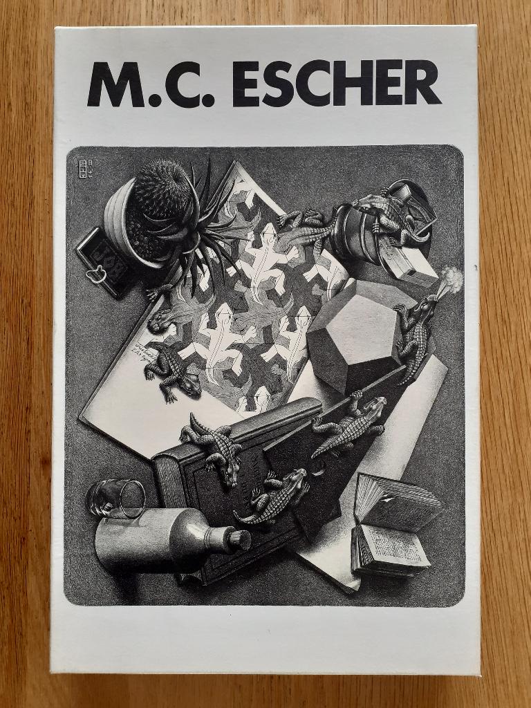 vintage retro selegiochi M.C. Escher reptielen puzzel, Ophalen of Verzenden, 500 t/m 1500 stukjes, Gebruikt, Legpuzzel