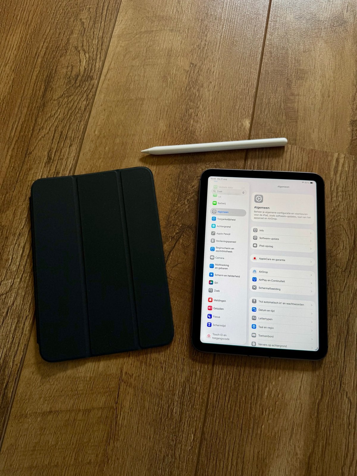 iPad mini 6 256GB 5G Cellular + Apple Pencil 2 + Smart Folio, Computers en Software, Gebruikt, 8 inch, Ophalen of Verzenden, Grijs