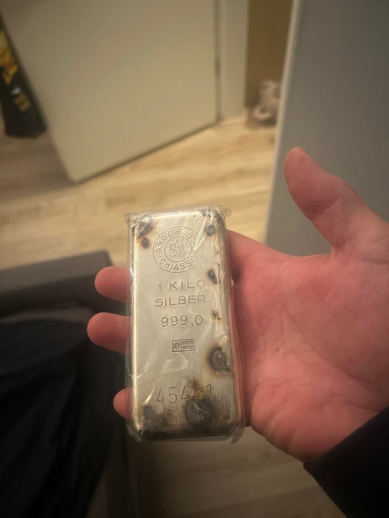 Vintage 1 Kilo Zilverbaar .999 – Argor Chiasso – Zwitserland, Ophalen of Verzenden, Zilver