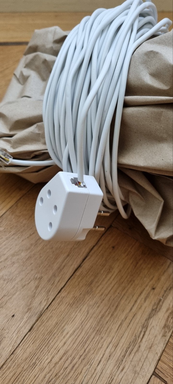 Telefoon verlengsnoer 22 meter, Telecommunicatie, Vaste telefoons | Niet Draadloos, Ophalen, Zo goed als nieuw