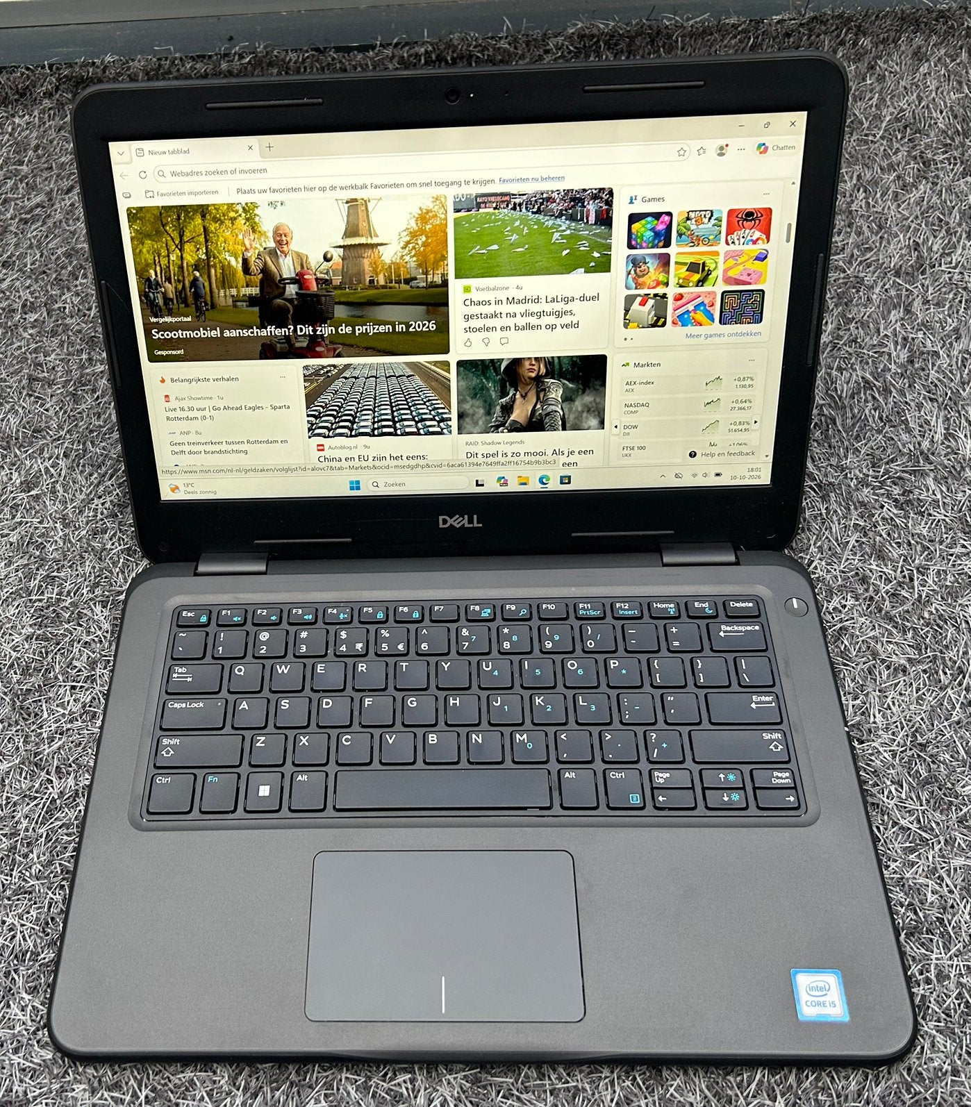 Dell laptop i5 /8 Gen met Touchscreen 250gb ssd/8 gb ddr4, Computers en Software, 2 tot 3 Ghz, Ophalen of Verzenden, Zo goed als nieuw