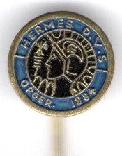 Hermes D.V.S. opger. 1884 koper voetbalclub speldje( Z_058 ), Verzenden, Zo goed als nieuw, Sport, Speldje of Pin